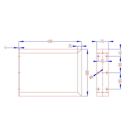 Metal Table Legs Diy Rectangular 40X30Cm Set Of 2