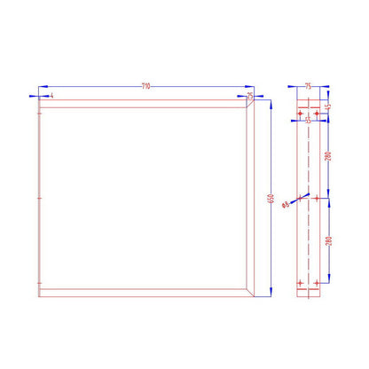 Metal Table Legs Diy Rectangular 71X65Cm Set Of 2