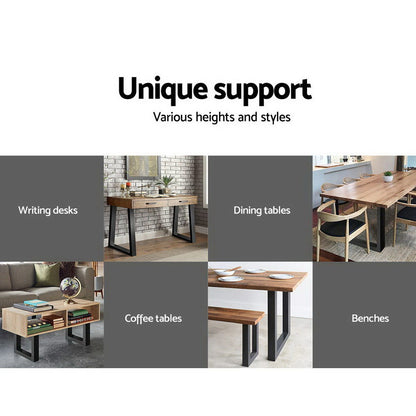 Metal Table Legs Diy Rectangular 71X65Cm Set Of 2