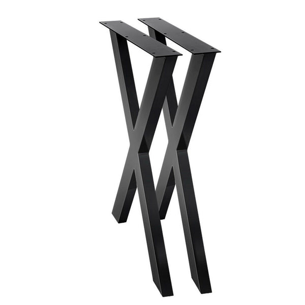  Metal Table Legs Diy X-Shaped 71X60Cm Set Of 2