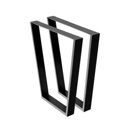 2x Coffee Dining Table Legs 71x65/40CM Industrial Vintage Bench Metal Trapezoid