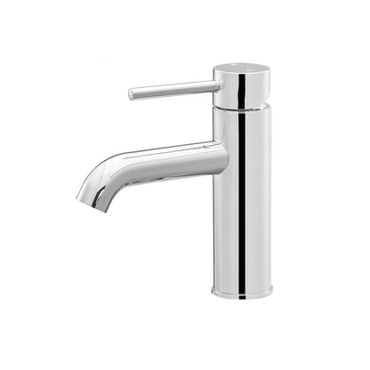 Basin Mixer Tap Round Brass Bathroom Faucet - Chrome