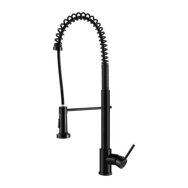  Kitchen Mixer Tap Pull Down 2 Modes Sink Faucet Basin Laundry Black