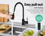 Kitchen Mixer Tap Pull Out 2 Mode Sink Faucet Basin Laundry Black