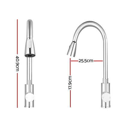 Kitchen Mixer Tap Pull Out 2 Mode Sink Faucet Basin Laundry Chrome