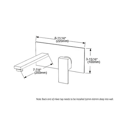 Bathroom Basin Mixer Tap Separate Faucet Vanity Laundry Black