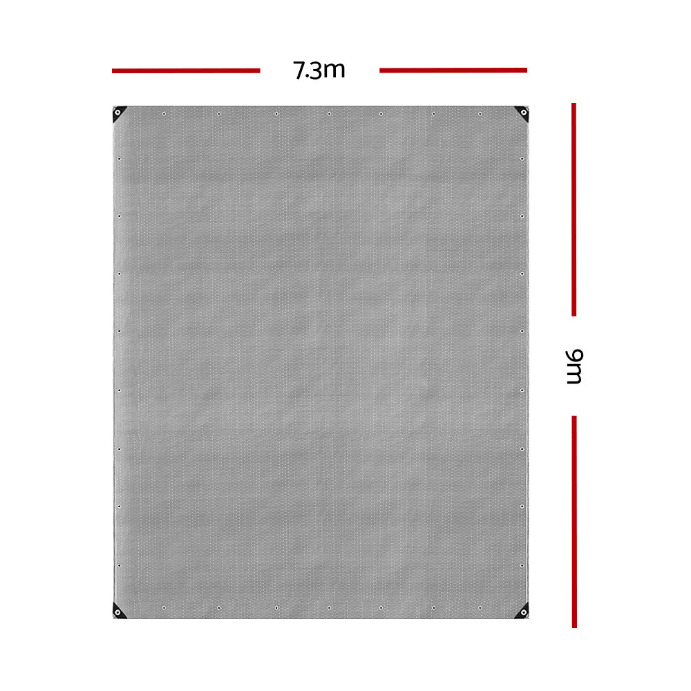Tarp Tarpaulin 7.3X9M Canvas Camping Heavy Duty Sun Cover