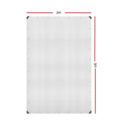 Tarp Tarpaulin 2X3M Canvas Camping Heavy Duty Sun Cover
