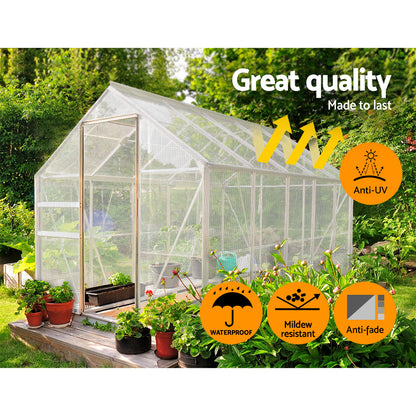 Tarp Tarpaulin 9X12M Canvas Heavy Duty Camping Cover Clear