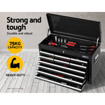 10-Drawer Tool Box Chest Cabinet Garage Storage Toolbox Black