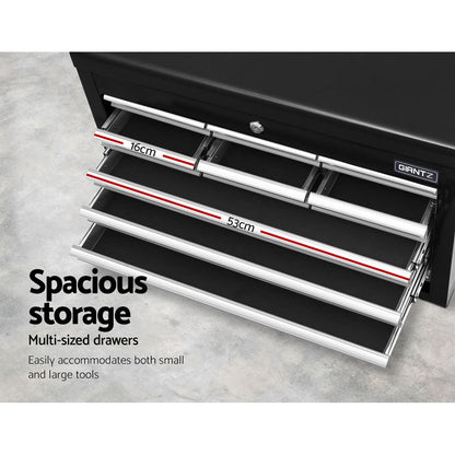 10 Drawer Tool Box Cabinet Chest Toolbox Storage Garage Organiser Grey