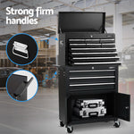 13 Drawer Tool Box Cabinet Chest Toolbox Storage Garage Organiser Black