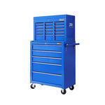 14 Drawer Tool Box Cabinet Chest Mechanic Garage Storage Trolley Blue
