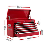9 Drawer Mechanic Tool Box Storage - Red