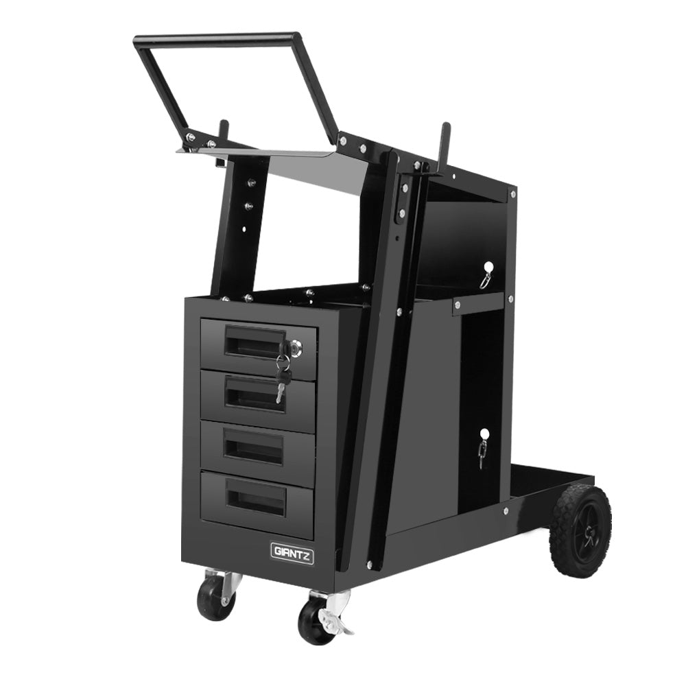Welding Trolley Cart 4 Drawer Mig Tig Arc Welder Plasma Cutter
