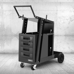 Welding Trolley Cart 4 Drawer Mig Tig Arc Welder Plasma Cutter