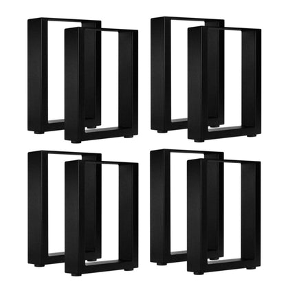 8X Coffee Dining Table Legs Steel Industrial 71x50CM