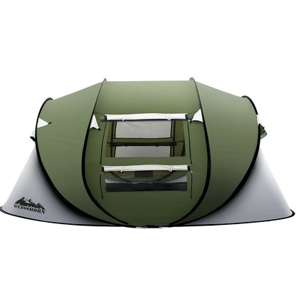 Instant Up Camping Tent 4-5 Person Pop Up Tents Family Hiking Beach Dome