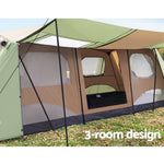Camping Tent  Instant Up 10 Person Family Hiking Oasis