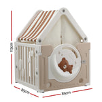 Kids Play Tent Playhouse Castle with Floor Mat 85CMX113CM