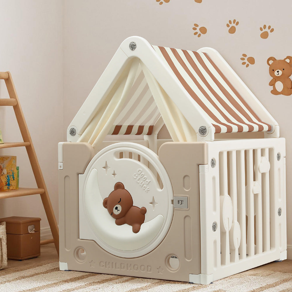 Kids Play Tent Playhouse Castle with Floor Mat 85CMX113CM
