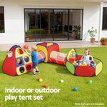 Kids Play Tent Pop Up Teepee Playhouse Ball Pit Crawl Tunnel Basketball Hoop