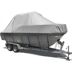 Boat Cover 21-23Ft Trailerable Jumbo Marine 600D Heavy Duty Grey