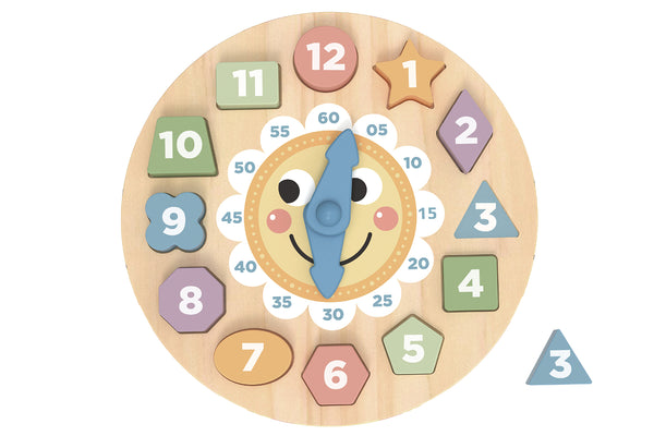  My Forest Friends Wooden Clock Shape Sorter Puzzle