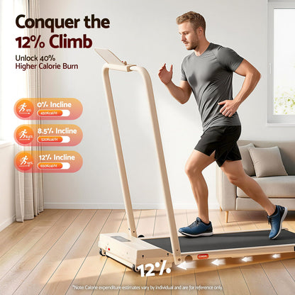 Walking Pad Treadmill 12% Incline Foldable | HomeAndLiving - 6