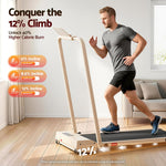 Walking Pad Treadmill 12% Incline Foldable | HomeAndLiving