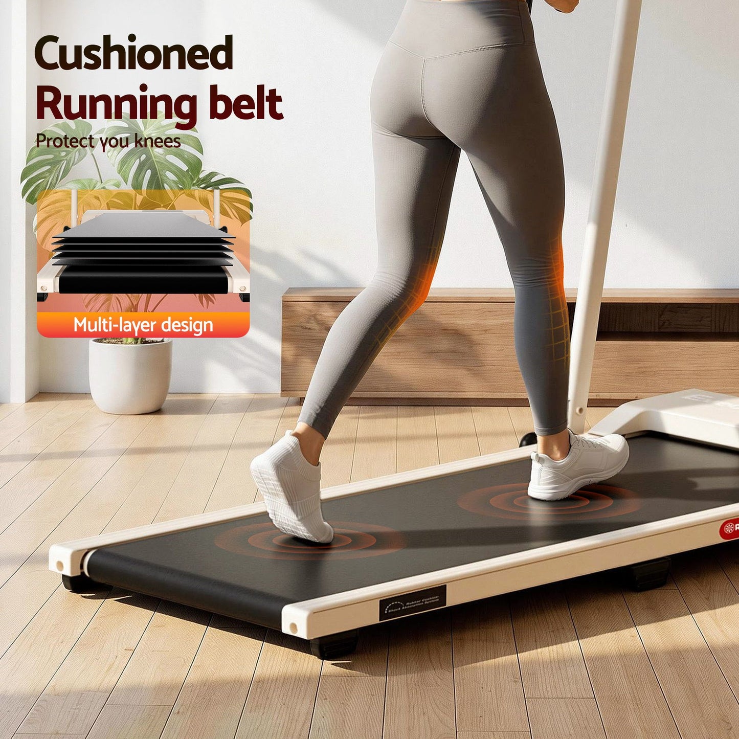Walking Pad Treadmill 12% Incline Foldable | HomeAndLiving - 12
