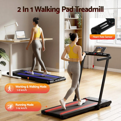 Foldable Walking Pad Treadmill Under Desk | HomeAndLiving