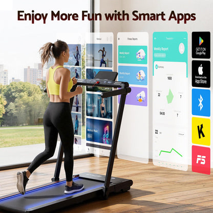 Foldable Walking Pad Treadmill Under Desk | HomeAndLiving