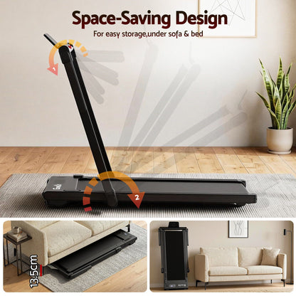 Foldable Walking Pad Treadmill Under Desk | HomeAndLiving