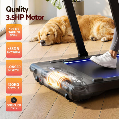 Foldable Walking Pad Treadmill Under Desk | HomeAndLiving