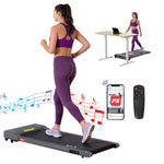 Treadmill Electric Walking Pad Under Desk Home Gym Fitness 400Mm Grey