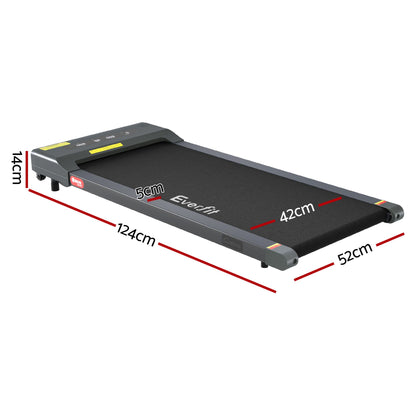Treadmill Electric Walking Pad Under Desk Home Gym Fitness 400Mm Grey