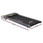 Treadmill Electric Walking Pad Under Desk Home Gym Fitness 400Mm Grey