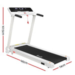 Foldable Treadmill - Home Gym Fitness 420mm White