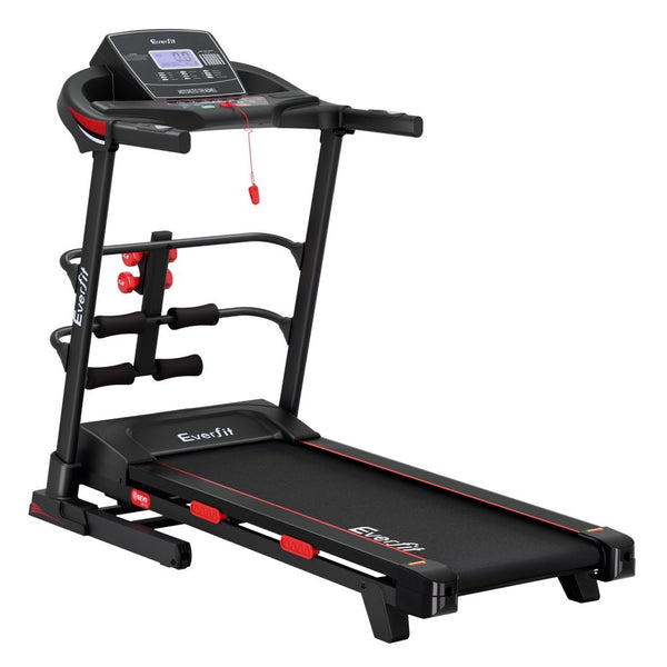  Sleek Electric Treadmill with Sit-Up Bar