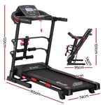 Sleek Electric Treadmill with Sit-Up Bar