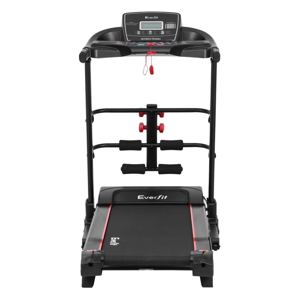 Sleek Electric Treadmill with Sit-Up Bar