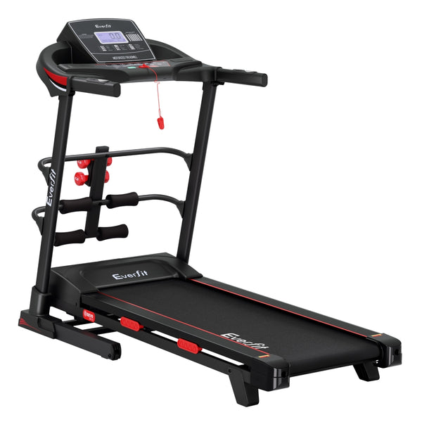  Sleek Electric Treadmill with Sit-Up Bar