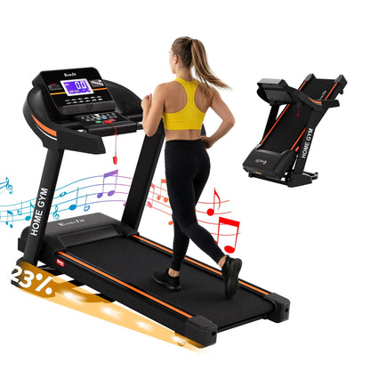 Treadmill Electric Auto Incline Home Gym Fitness Exercise Machine 490mm