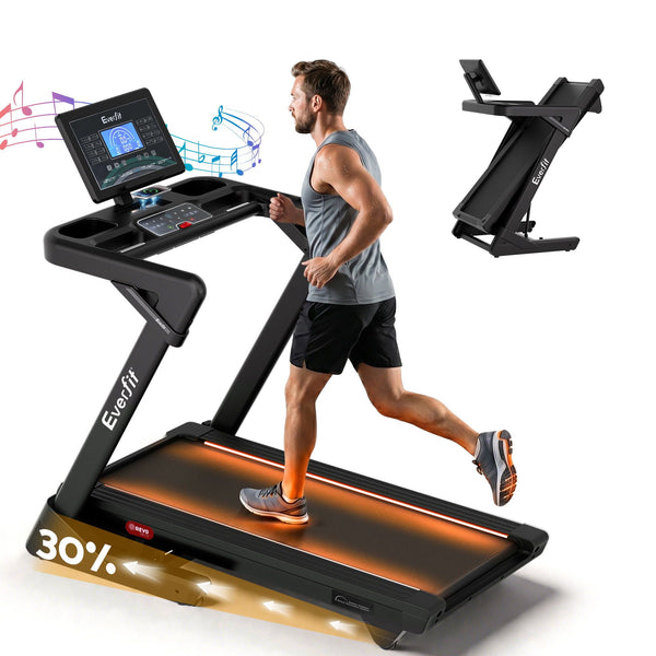  Foldable Treadmill 500mm Belt Auto Incline | HomeAndLiving