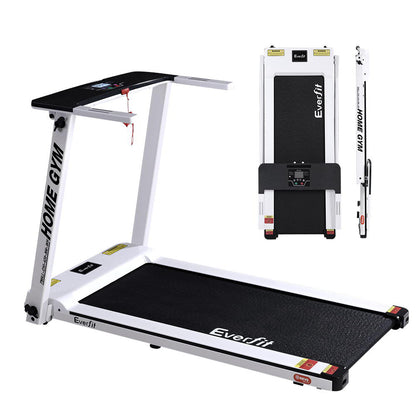 Treadmill Electric Home Gym Fitness Exercise Fully Foldable 420Mm White