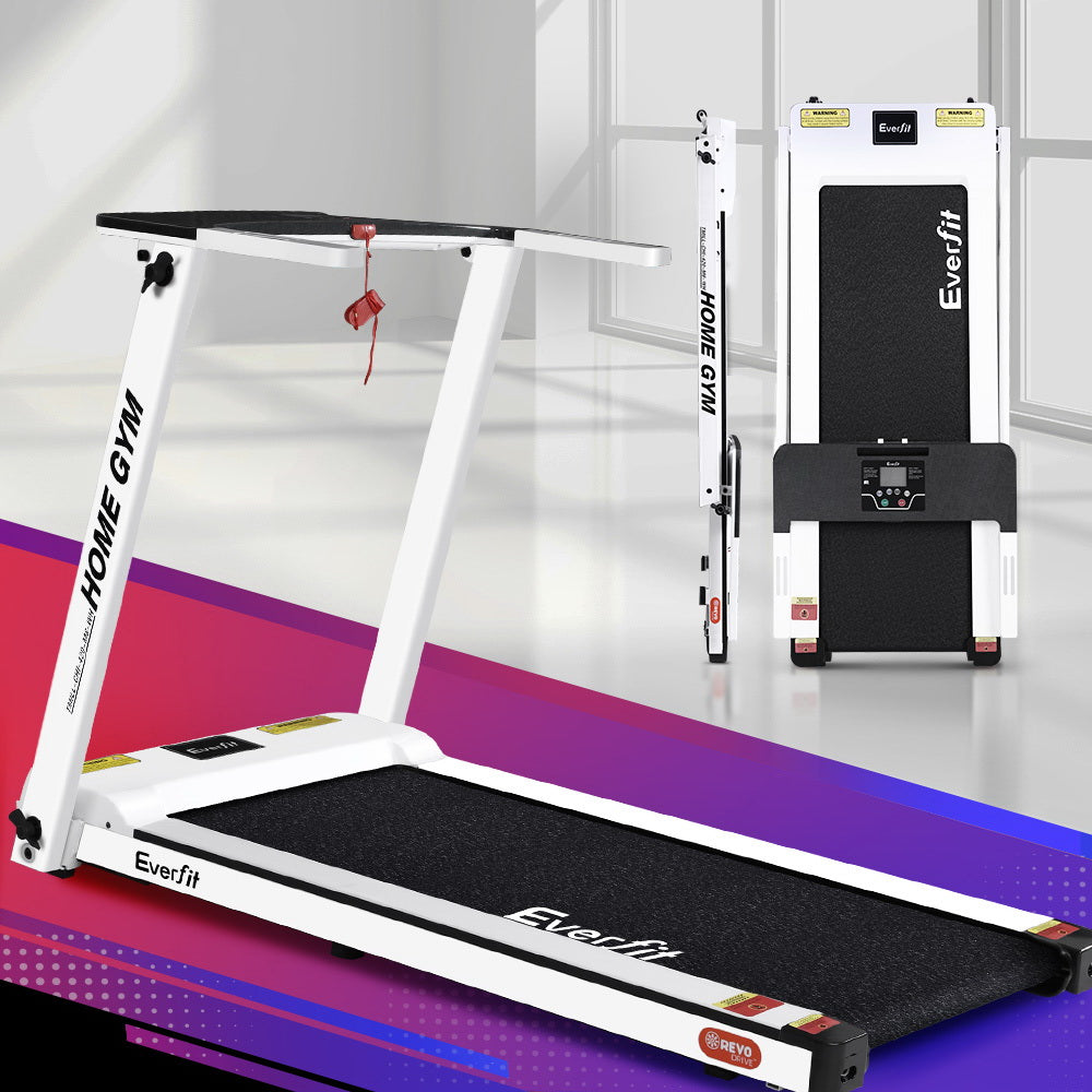 Treadmill Electric Home Gym Fitness Exercise Fully Foldable 420Mm White