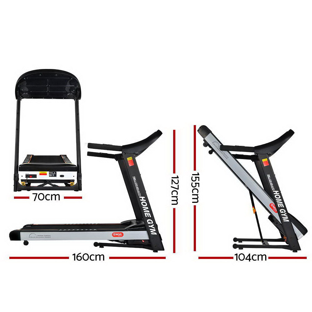 Treadmill Electric Auto Incline Home Gym Fitness Exercise Machine 450Mm