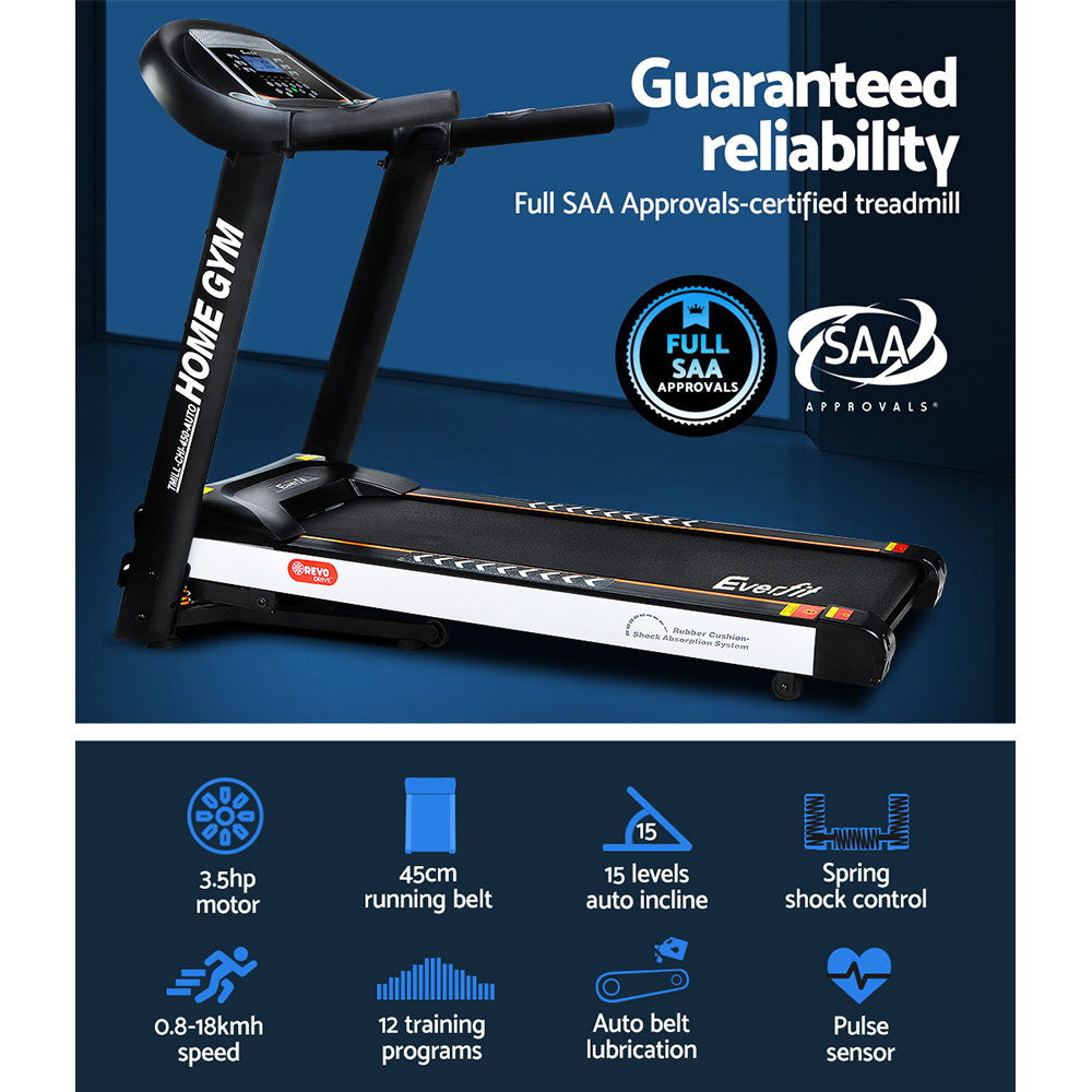 Treadmill Electric Auto Incline Home Gym Fitness Exercise Machine 450Mm