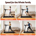 Treadmill Electric Home Gym Fitness Exercise Fully Foldable 450Mm Black